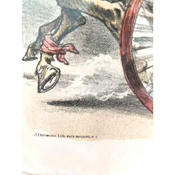 Vintage PUCK Magazine Political Print - Picture 6 of 6